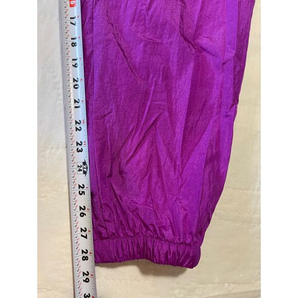 Vtg Bridge Gate Adult Medium Nylon Track Pant Parachute Baggy Lined Retro Disco - Picture 7 of 8